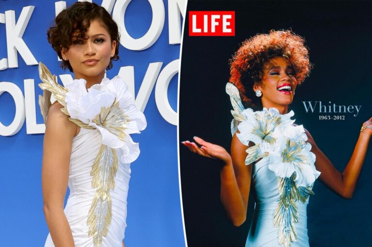 Zendaya wows in Whitney Houston’s dress at Essence Black Women in Hollywood Awards