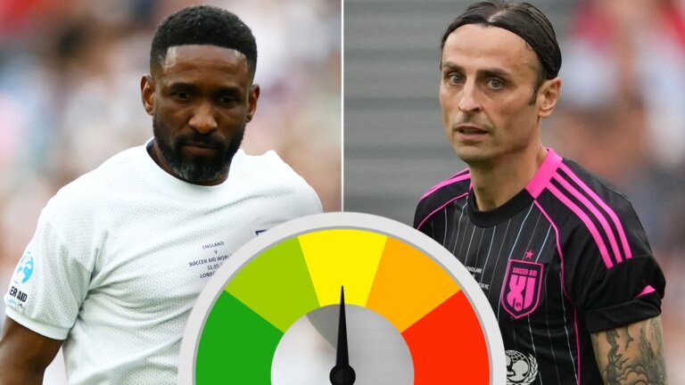 Soccer Aid 2026 player ratings: England hero rolls back years as Hollywood star shines but ex-Man Utd star misses mark