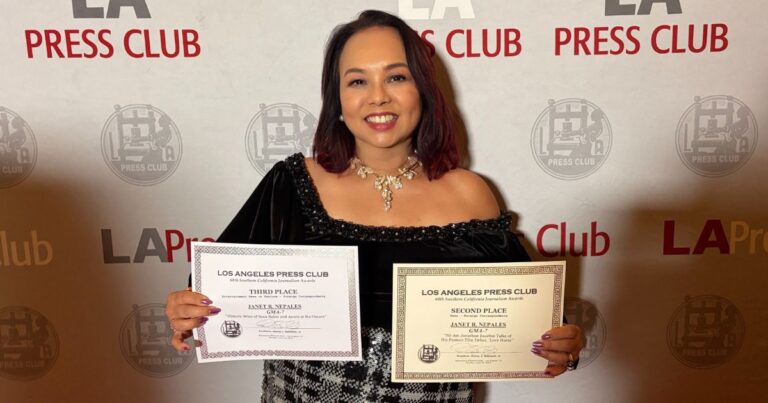 GMA’s Hollywood correspondent Janet Nepales receives 2 awards from LA Press Club