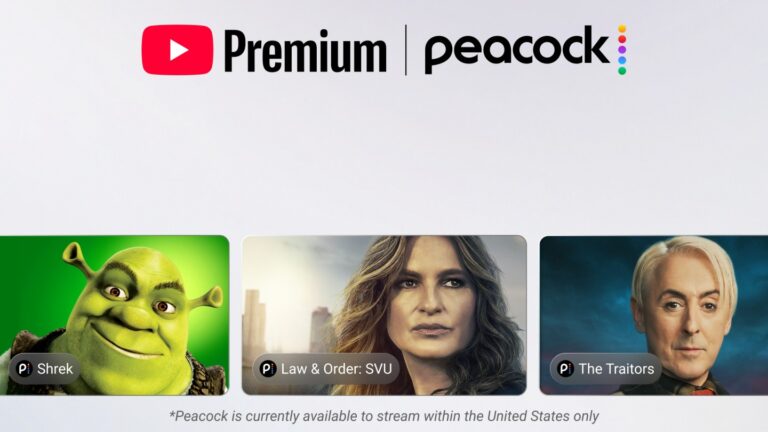 Peacock Included With YouTube Premium in Major Deal