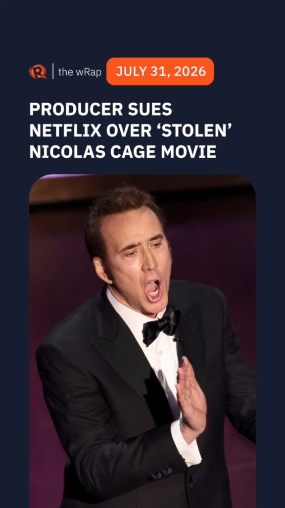 Producer sues Netflix for 5 million over missing Nicolas Cage movie A movie producer sues Netflix for at least 5 million claiming a copy of his unreleased Nicolas Cage movie was supposedly stolen from the streaming service’s studios in Hollywood. Full story:
https://www.rappler.com/entertainment/movies/producer-sues-netflix-missing-nicolas-cage-fortitude/
