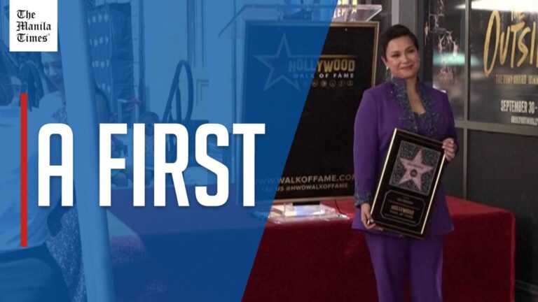Watch: Filipina actress and singer Lea Salonga receives Hollywood Walk of Fame star
