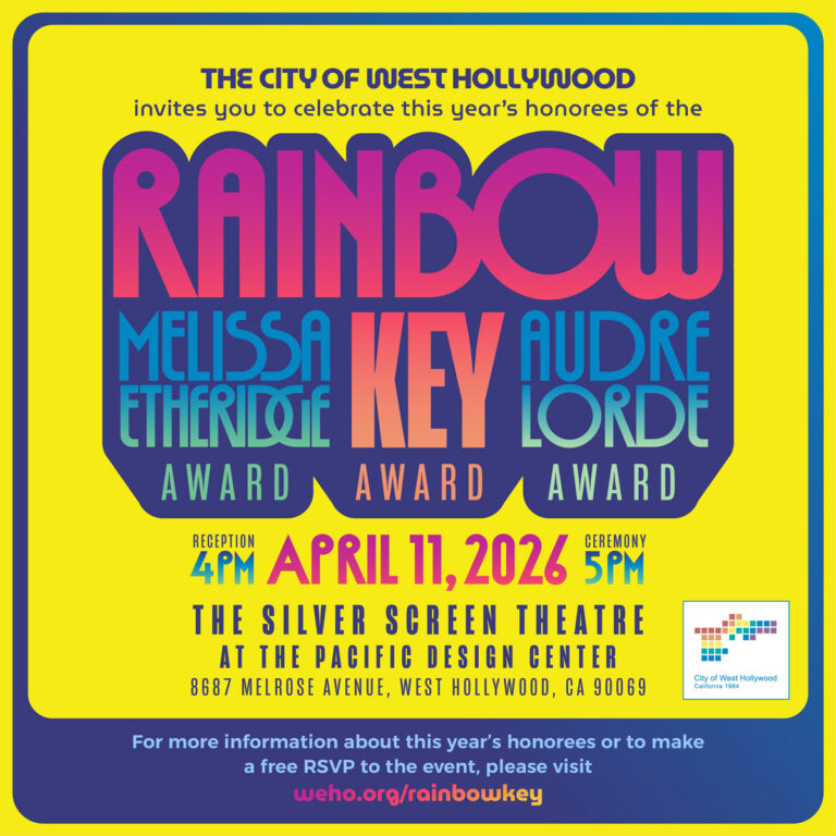 Rainbow Key Awards | City of West Hollywood Rainbow Key Awards | City of West Hollywood